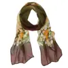 Novo Lenço Longo Elegante de Chiffon de Seda para Primavera e Verão Decoração de Pescoço Lenço de Gaze Fita para Combinar no Dia a Dia para Mulheres