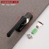 Aleación de aluminio cerradura de media luna bidireccional gancho de ventana universal cerradura gancho de bloqueo de acero inoxidable seguridad antirrobo accesorios para ventana de corredera y abatible