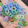 Jade Esmeralda verde seco agujero grande hebilla de jade cuentas sueltas de jade anillo azul cielo rosa pulsera de aro pulsera collar pendientes accesorios cuentas