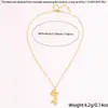 Collar Transfronterizo, Estilo de Lujo Ligero de Nicho, Collar de Acero de Titanio con Perla de Sirena para Mujer, Chapado en Oro de 18 Quilates, Collar de Perlas Naturales