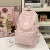 Mochila Personalizada Estilo Girly para Niñas, Mochila de Dibujos Animados de Niña con Estrellitas, Set de Dos Piezas de Gran Capacidad para Estudiante