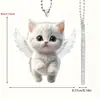 Pendente de Anjo Gatinho Acrílico Plano Transfronteiriço Novo para Carro Decoração de Casa