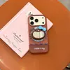Funda Creativa de Dibujos Animados Gato Negro Kt Adecuada para iPhone 17 Pro Max, Apple 16 Pro/15 Soporte Magnético