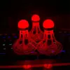 Bolas de Badminton Luminosas à Prova de Vento de Três Gerações, Super Duráveis e Inquebráveis, Bolas Fluorescentes para Exterior com Luzes, Conjunto de Badminton de Plástico