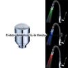 Lâmpada de torneira colorida que muda de cor LED colorida/controlada por temperatura de três cores autoalimentada sem bateria bico de água 8001-A12