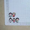 Accesorios de imán para refrigerador estilo japonés Maruko-chan, famosos en internet, venta directa del fabricante, pasadores para el cabello de pegamento de crema DIY, llaveros y materiales para mensajes