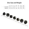 Nuevos Dados Digitales Poliedros Multifacéticos de Diamante Ojo de Gato Negro Más Vendidos Dnd Trpg Juego de Dungeons and Dragons
