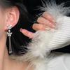 Pendientes de mariposa con diamantes y circonitas, largos y elegantes, con borlas y cadena de alta calidad, nuevos pendientes al por mayor