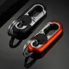 Llavero para Hombre Colgante de Cinturón de Negocios Llavero de Coche Colgante Creativo Llavero de Doble Anillo Motocicleta