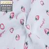 Tecido de Gaze Dupla de Algodão Crepe Duplo de Algodão Textura Plissada Tecido Crepe de Algodão Estampado Tecido para Roupa Infantil
