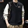 Suéter de Tricô Grosso para Homens, Novo Estilo Outono e Inverno 2026, Roupa Quente Masculina, Color-Blocking, Camada Base Pesada, Marca Tendência, Tamanho Grande, Roupa Externa