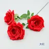 Simulação de Rosa Curling de 3 Cabeças Ramo Único Decoração de Palco de Feriado Layout de Cena de Casamento Arranjo de Flores de Mesa de Sala de Conferência