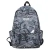 Mochila Nueva Estilo para Estudiantes de Secundaria y Preparatoria Moda Graffiti Campus Viajes de Ocio Gran Capacidad Bolsa Escolar Venta al por Mayor