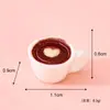 Novo produto transfronteiriço conjunto miniatura com tema americano de hambúrguer, frango assado, café e Estátua da Liberdade artesanato decorativo de resina