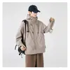 Jaqueta Tendência Masculina Primavera e Outono Top Casual Fresco e Bonito Jaqueta Versátil Marca Tendência Outono e Inverno Corta-vento