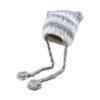 Outono e Inverno Novo Adulto Bonito Peludo Vestível Quente Chapéu Moda Feminina Listrado Lã Chapéu