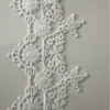 Fabricante de Encaje Soluble en Agua, Flores Tridimensionales, Bordado de Seda de Leche, Accesorios de Encaje para Ropa de Mujer con Código de Barras, Bordado de Encaje
