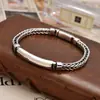 Pulsera de cadena tejida a mano simple Glow ancho de cadena 5 mm Pulsera clásica Joker regalo para novio ventas directas de fábrica