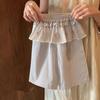 Pantalones de Verano de Pierna Ancha para Niñas 2025 Nuevos Elegantes Dulces Versátiles Pantalones a Cuadros para Niñas Pequeñas y Niñas Ropa Exterior de Moda