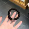 Goma para el pelo cuadrada de cristal coreano de alta gama, scrunchie de lujo ligero, cinta para el pelo, cuerda para el pelo de alta gama, cuerda para moño y cola de caballo