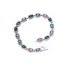 Pulseira Color Gem Bloco Feminino Design de Alto Nível Sense Nicho Neutro Hip-hop Geometria Zircônio Moda Jóias Elegantes