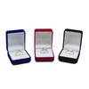 Caja de Anillo Puntiaguda de Flocado de Alta Calidad Caja para Aretes Cuadrada Caja para Joyería Caja de Regalo para Propuesta de Matrimonio