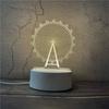 Fabricante Luz Nocturna 3D Creativa Lámpara de Mesa Pequeña Regalo de Navidad Regalo para Evento Base de Placa Acrílica Venta al por Mayor