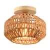 Luminária de Teto Transversal, Luminária Pendente Minimalista Boêmia, Rattan Trançado para Corredor, Entrada, Sala de Estar, Sala de Jantar, Varanda, Luz para Homestay