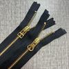 Não. 3 Zíper Metálico Ykk, Puxador Aberto Dourado e Cobre, Deslizamento Suave, Adequado para Jaquetas, Roupas e Bolsas, Acessórios de Vestuário de Alta Qualidade