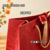 Sacolas de presente florais vermelhas estilo europeu podem ser impressas com logotipos, disponíveis em vários tamanhos, com um toque de luxo, espessadas e adequadas para lembrancinhas de festas festivas.