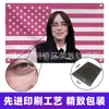 Bandera de Billie Eilish América Banner Rosa Tapiz Bandera de Billie Eilish