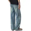 Calça Jeans Wpooll de Lyocell Masculina 2026 Nova Primavera e Verão Estilo Americano Solta Reta Casual Caimento Fluido Perna Larga
