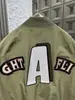 Chaqueta de Béisbol Bordada Estilo Americano para Hombre, Marca de Moda, Holgada y Versátil, Elegante Chaqueta de Piloto, Primavera 2025