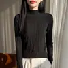 Suéter de malha fino com textura estilo francês para mulheres, pulôver jacquard, top fino rosa amigo da pele