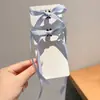 Presilha Pequena Preta com Laço Presilha Nova para Cabelo Feminino Acessórios de Cabelo Outono e Inverno tamanho pequeno Pérola Cabelo Quebrado Franja Presilha de Cabelo Acessório de Cabeça
