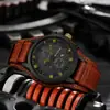 Reloj Suizo Genuino para Hombre Deportivo Manecillas Luminosas Correa de Acero No Mecánico Reloj de Cuarzo Venta al por Mayor de Fábrica