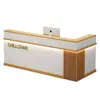 Mostrador de caja tienda pequeña simple empresa moderna esquina tienda de ropa mostrador de bar salón de belleza recepción mostrador de recepción