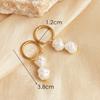 Pendientes de perlas estilo europeo y americano para damas, de alta gama, con temperamento, ligeros, de lujo, con diseño de nicho y personalidad, al por mayor