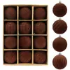 Enfeites de Natal aveludados mais vendidos da Amazon, 6/8/10cm, decorações de árvore de Natal veludo cor de vinho, bolas decorativas de Natal