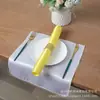 Guardanapo de Cetim Guardanapo de Hotel Guardanapo de Casamento Pano Dobrado Flor de Tecido Alta Densidade Borda Travada Cor Sólida Pano para Limpar Copos Melhor Vendedor da Amazon