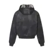 Oso Mágico Retro Americano Ligero Asiento Águila de Montaña Cuello de Piel Ropa de Algodón con Felpa Chaqueta de Cuero de Aviación Chaqueta de Algodón Acolchada con Orejas de Gato