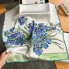 A Beleza da Arte~Lenço de Seda Pintura a Óleo Vintage 70cm, Lenço Quadrado Versátil de Alta Moda, Lenço, Faixa de Cabelo, Acessório de Cintura