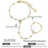 Pulseira de Aço Inoxidável Cruzada Fashionável Tendência Estilo Ins Corrente para Dorso da Mão Cravejada com Zircônia Banhada a Ouro 18K Real À Prova d'Água Resistente à Descoloração Joia para Mão
