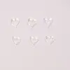 Decorações para nail art em formato de coração oco e estrela de cinco pontas, na cor macaron e transparentes como gelo, pequenos acessórios de resina para DIY de nail art e embelezamentos para unhas