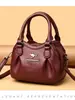 Nova bolsa feminina, bolsa versátil para mães, grande capacidade, multi-compartimentos, bolsa de ombro e transversal, bolsa de mão para o dia a dia, casual e portátil