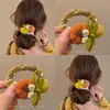 Lazo de Calabaza de Principios de Primavera para el Cabello para Mujer, Cuerda Elástica de Alto Nivel para Moño Estilo Nuevo 2026, Banda Elástica para el Cabello, Accesorio para el Cabello