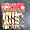 Bastones de Caramelo Navideños, Paquete de 6, Adornos Colgantes para Decoración de Árbol de Navidad, Bastones de Caramelo Envueltos Multicolor de 7 cm, Accesorios Navideños, Transfronterizo