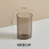 Xiyin Dropshipping Soporte de Madera de Nogal para Cepillo de Dientes Eléctrico Encimera de Baño Portavasos para Enjuague Bucal Portavasos para Cepillo de Dientes Soporte para Cepillo de Dientes