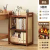 Prateleira de armazenamento multicamadas, estante de bambu de chão para sala de estar, prateleira de armazenamento simples multifuncional pequena para cozinha sob a mesa
