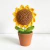 Comércio exterior europeu e americano Flor artificial tecida à mão em vasos de produtos acabados Amazon Cross-border Office Creative Desktop Decoration